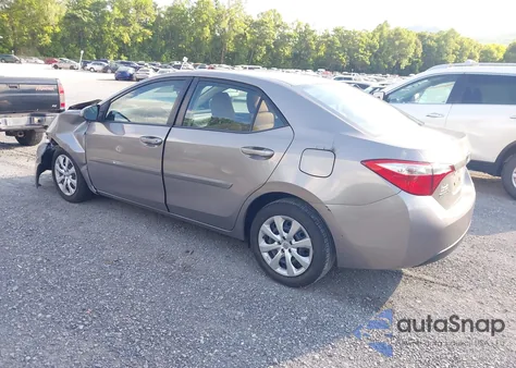 2015 Toyota Corolla Le из США, поврежденный, VIN 2T1BURHE4FC331535